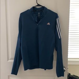 Adidas quarter zip - blue